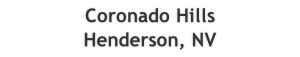 Coronado Hills
Henderson, NV
